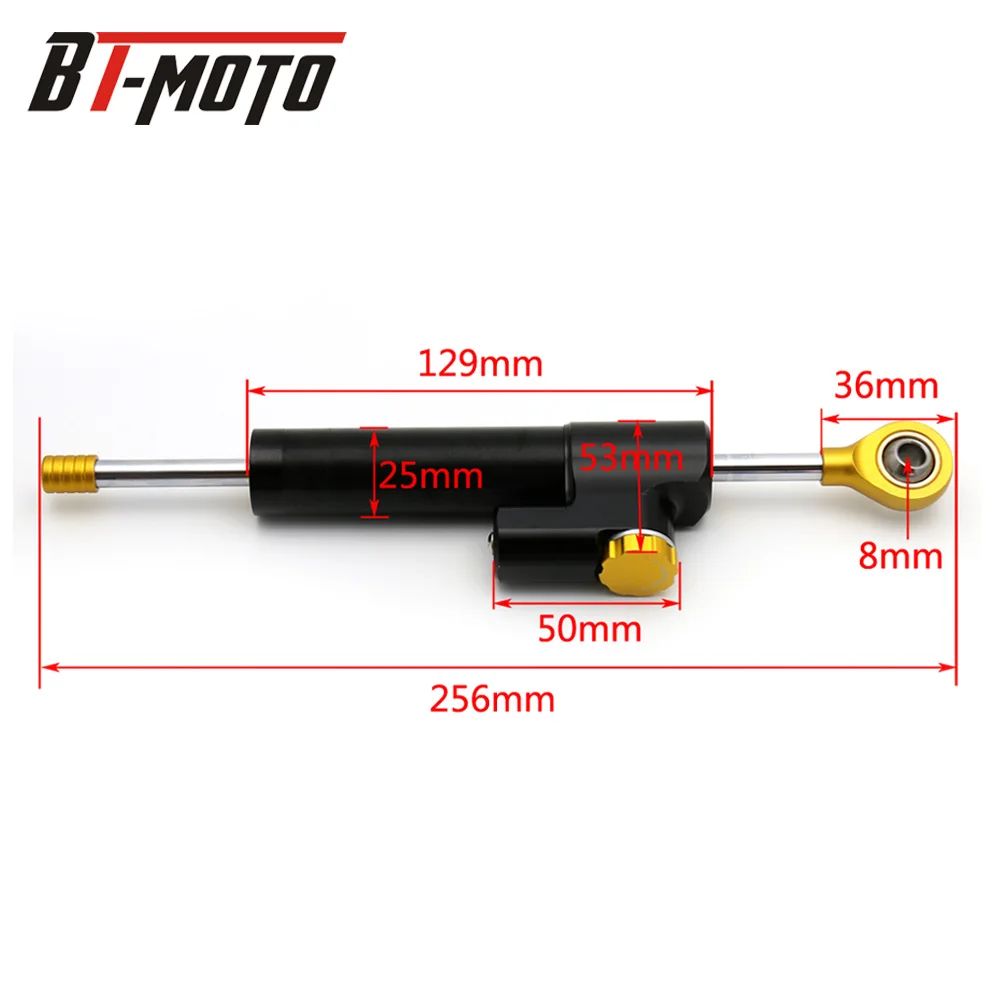 Online Amortiguador Universal de aluminio de la motocicleta estabilizador de Control de seguridad para Kawasaki Z300 Z250 Ninja 250R 300R ER6N EX300