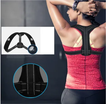 

Upper Back Posture Corrector Clavicle Support Belt Back Slouching Corrective Posture Correction Spine Braces Supports Health