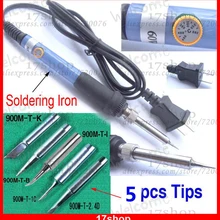 1 шт. 110 В 60 Вт Паяльник КАРАНДАШ Регулируемый термостат электрический утюг для 933 936 с 5 шт. Пайки СОВЕТЫ