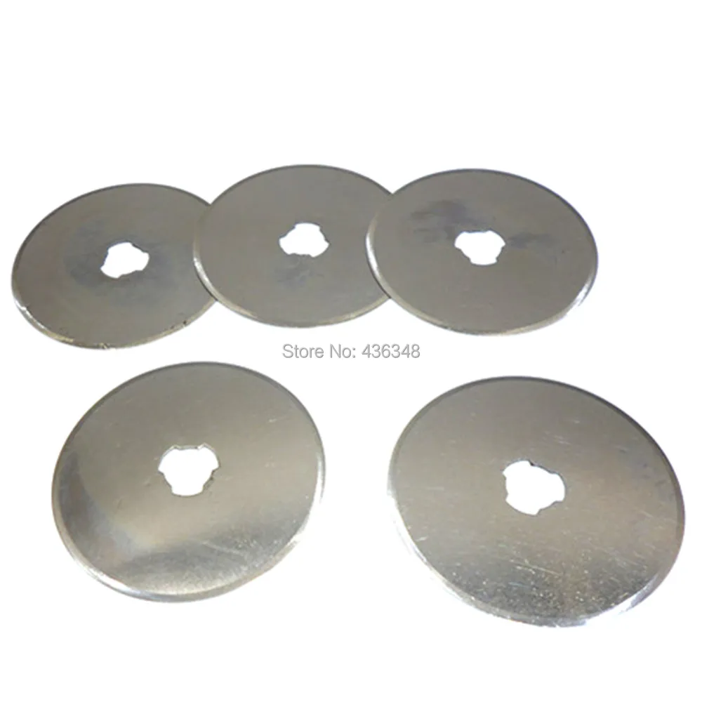 

5pcs 45mm Rotary Cutter Disc Blade Spare Replacement Blades Patchwork Cutting Mat Quilting Paper Leather Fabric Craft Cut Tool