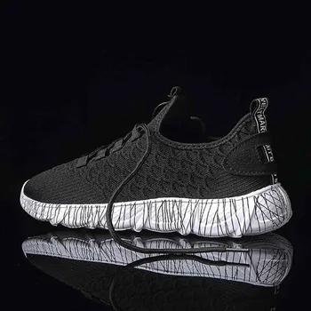 

Mesh Thin Belt Lace Ultra Light Spring New Breathable Men's Sports Shoes Flying Woven Men's Shoes Trend Personality Wild Korean