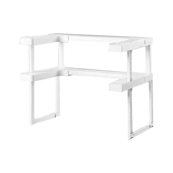 

Kitchen Multi-function Tool Double-deck Wheel Storage Racks Bottle Can Collector Refrigerator Beverage Desk Storage Rack