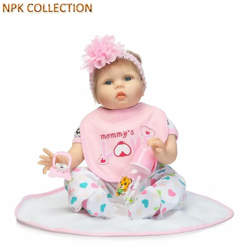 

NPK COLLECTION Reborn Babies Silicone Dolls Toys for Kids Girls,20 Inch Real Doll Reborn Baby Alive Boneca Educational Toys