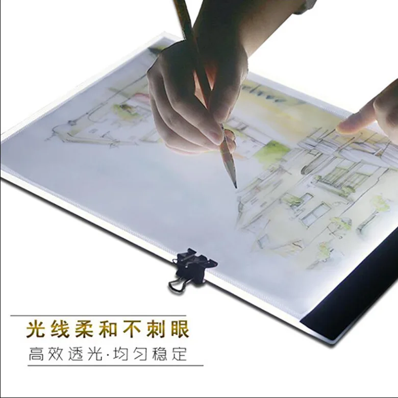 

Diamond Painting Tools New Adjustable Light A4 Led Copy Plate Moving Cartoon Plate Translucent Drawing Plate Light Emitting Plat