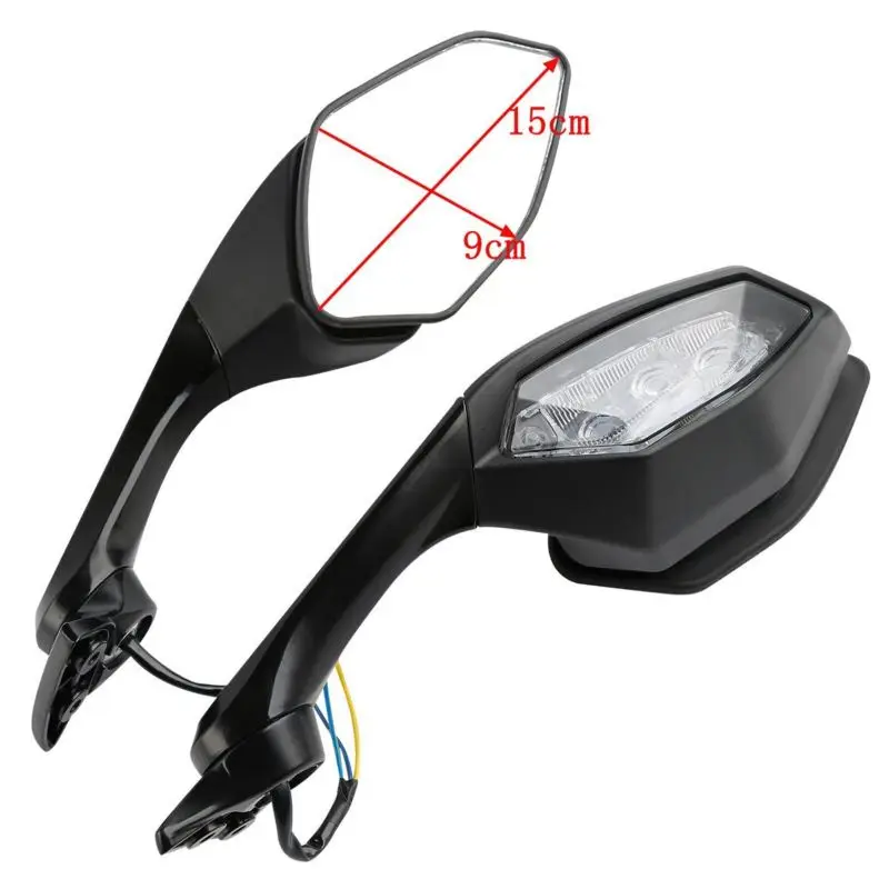  Motorcycle Accessories Rearview Mirror LED Turn Signal Light For Yamaha YZF R6 2017 YZF R1 2015-201 - 32880654098