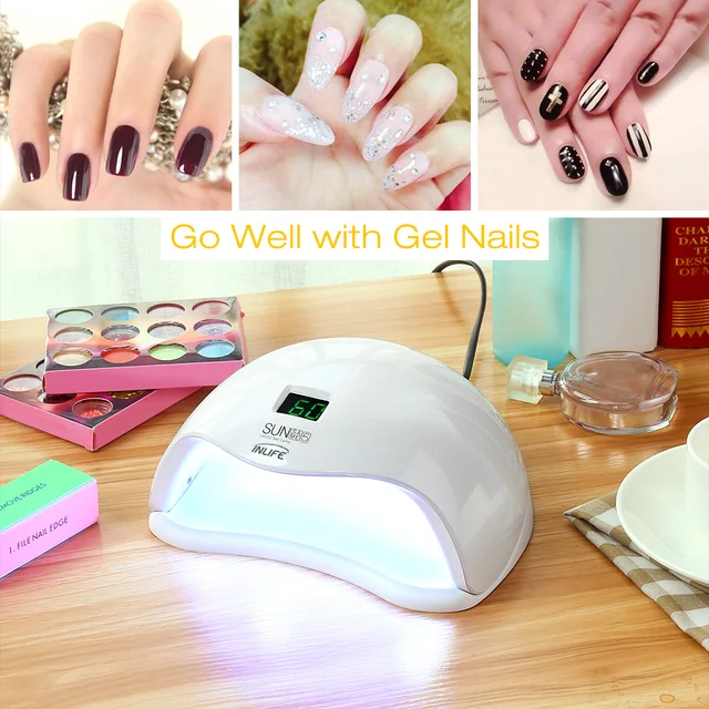 Inlife Sunsame5 Uv Led Light Gel Nail Polish Hand Ir Sensor Timer Inlife Sunsame5 Uv Led Light Gel Nail Polish Hand Ir Sensor Timer 48w Home Diy