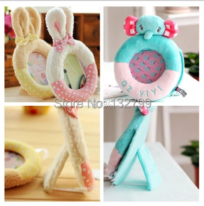 cute baby photo frame cartoon wedding favor baby shower plush