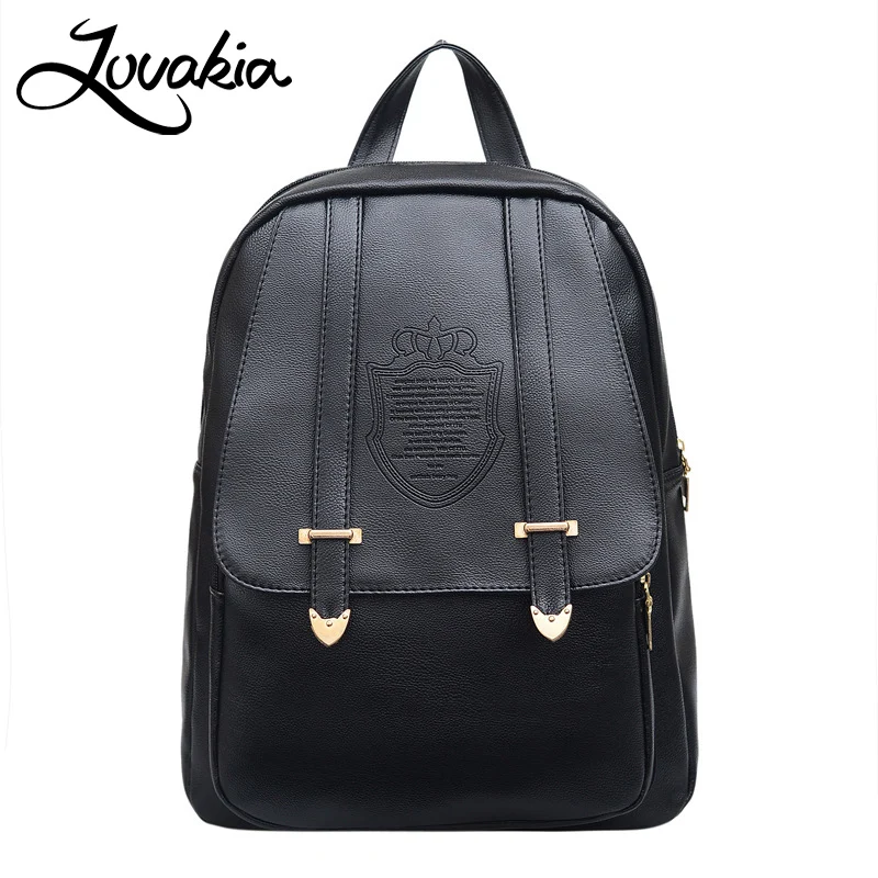 LOVAKIA Fashion Women Backpack High Quality Youth Leather Backpacks for