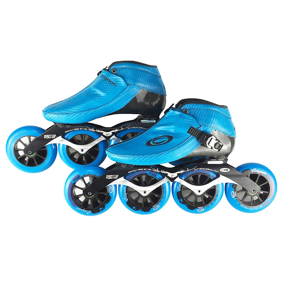 

Original Cityrun Speed Inline Skates Carbon Fiber Professional Competition Skates 4 Wheels Racing Skating Patins Powerslide F041