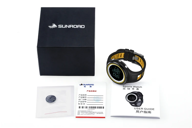 Мужские спортивные часы SUNROAD водонепроницаемые с компасом секундомером