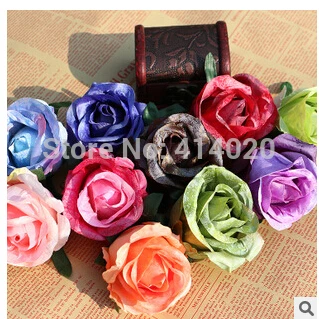 

Hot Sale Artificial Ice Roses For Home And Wedding Decoration Flower Heads Kissing Balls For Weddings Multi Color 8Cm Diameter
