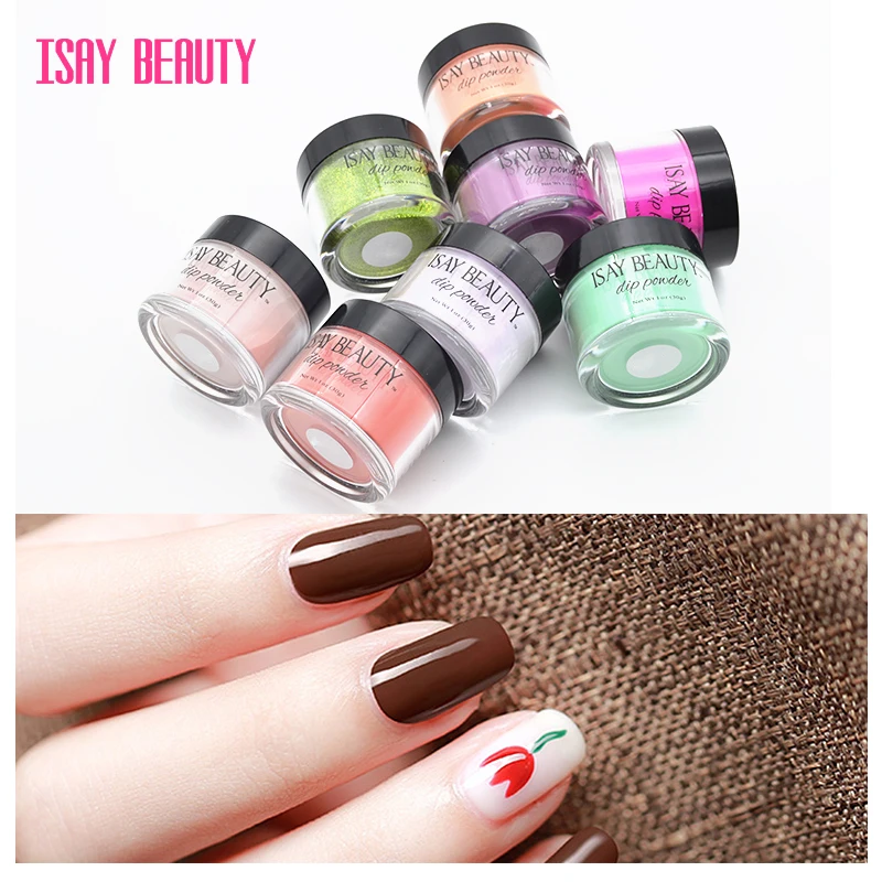 ISAYBEAUTY 28gram Nail art master use Dipping Powder Without Lamp Cure