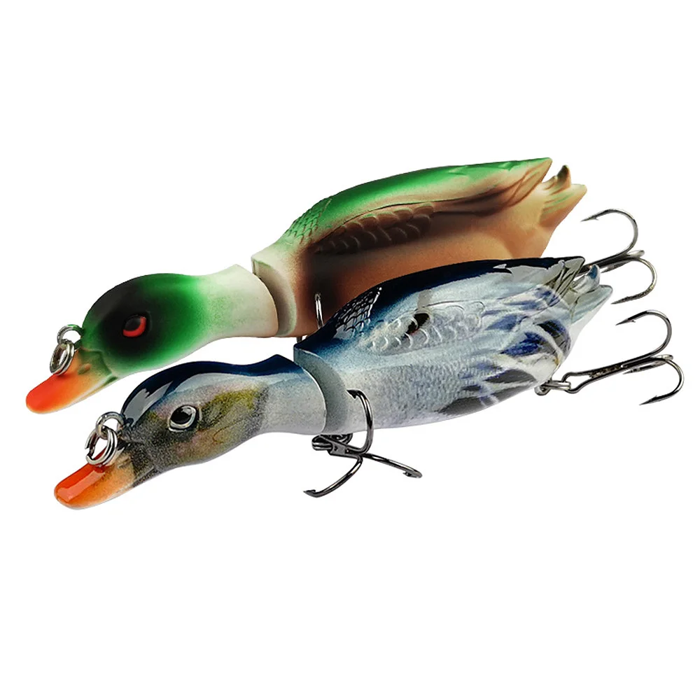  Multi-section Floating Duck Fishing Lure Baits Swim Baits Simulation Duck Fishing Tackle Tools