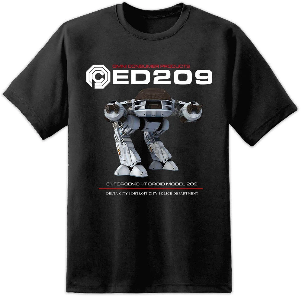 Мужская футболка ED209 Robocop OCP Omni товары для потребителей фильмы Weyland Corp ретро