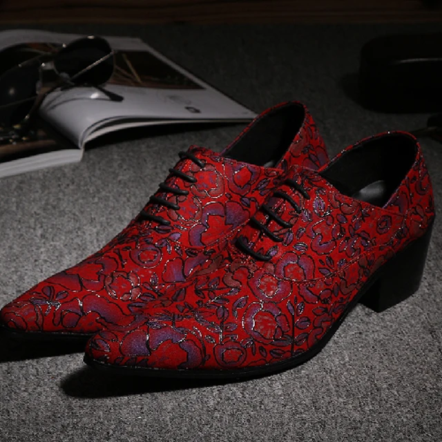 mens red dress shoes