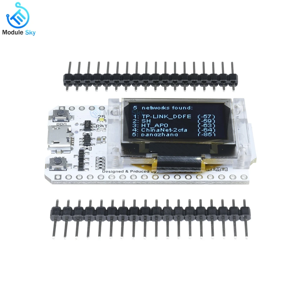 

Bluetooth wifi wireless module ESP32 development board with OLED Display Bluetooth WIFI Kit Module for Arduino audio receiver