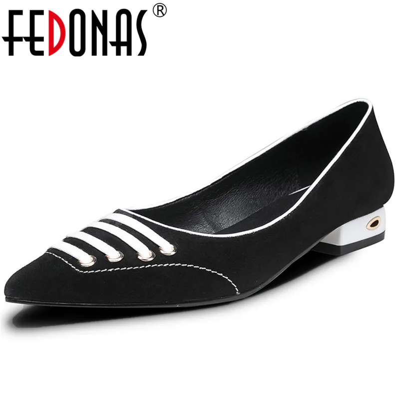 

FEDONAS Sexy Women High Heels Suede Leather Pumps Pointed Toe Elegant Office Pumps Ladies New Spring Autumn Shoes Woman