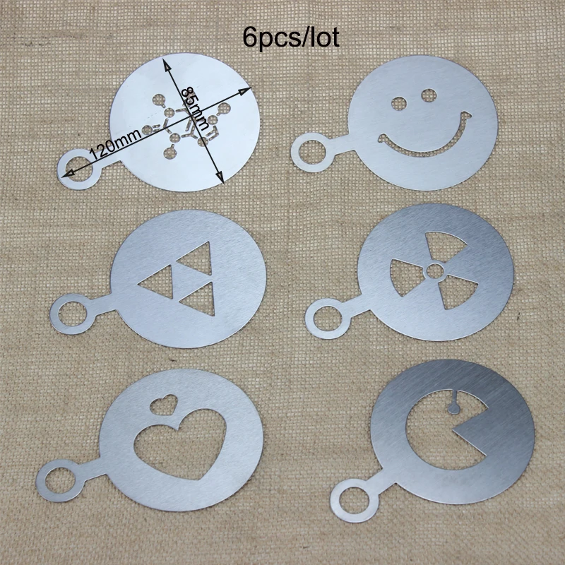 BEEMSK 6 шт./лот металлический шоколад из нержавеющей стали DIY кофе латте искусство