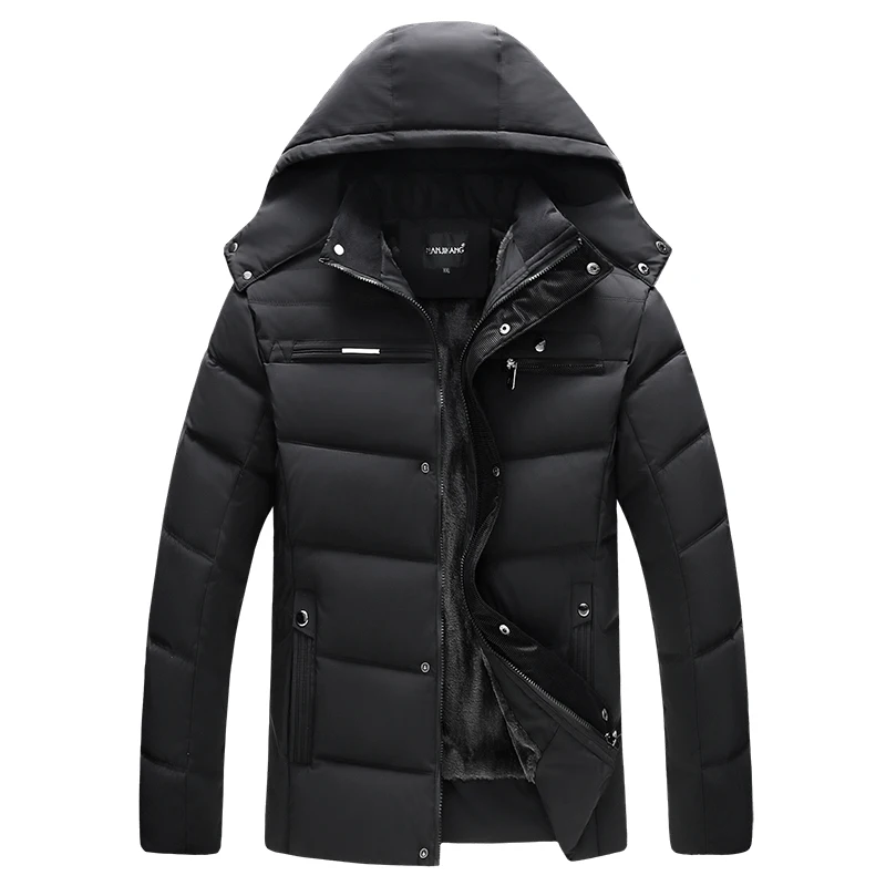 Мужская парка, пальто, зимняя куртка для мужчин, утолщенная, с капюшоном, водонепроницаемая, верхняя одежда, теплое пальто, одежда для отцов, повседневная мужская куртка 4XL