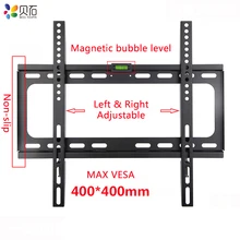 Universal TV Wall Mount Bracket for Most 26-55 Inch LED Plasma TV Mount up to VESA 400x400mm and 110 LBS Loading Capacity Universal TV Wall Mount Bracket for Most 26-55 Inch LED Plasma TV Mount up to VESA 400x400mm and 110 LBS Loading Capacity