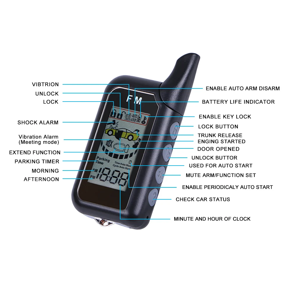 Продажа Двухполосная Автомобильная сигнализация DIYV2 без установки DIY автоматическая система безопасности с беспроводной сигнализацией сирена и бе...