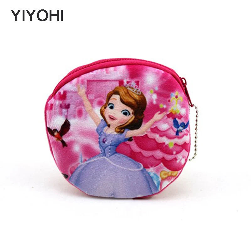 

YIYOHI New Kawaii Cartoon Girls The First Children Plush Coin Purse Zip Change Purse Wallet Kids Girl Women For Gift