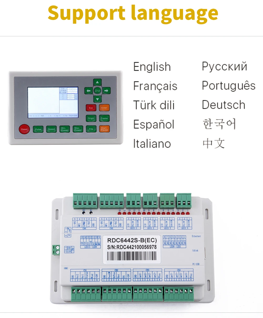 Будет ли Feng Ruida RDC6442S RDC6442G лазерный контроллер системы для Co2 лазерной гравировки машины. RD материнская плата