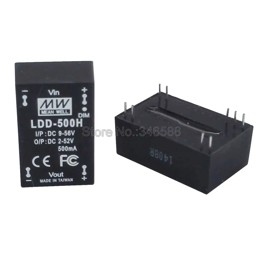 LDD-500H DC9-56V DC2-52V 500mA означает хорошо MEANWELL оригинальный DC-DC постоянного тока Step-Down светодиодный драйвер