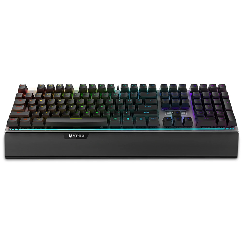 best office keyboard Rapoo V720 RGB Backlight Mechanical Gaming Keyboard Wired Computer Gaming Keyboard 108 Keys Programmable Keyboard computer keyboard for android mobile