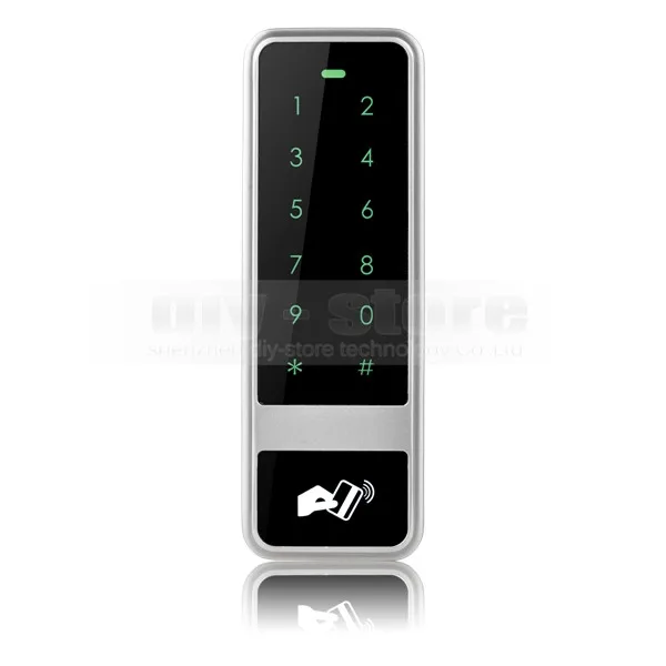 DIYSECUR 8000 пользователей клавиатура пароль 125 кГц RFID Бесконтактный считыватель контроллер доступа для дома/офиса/дома улучшение серебро