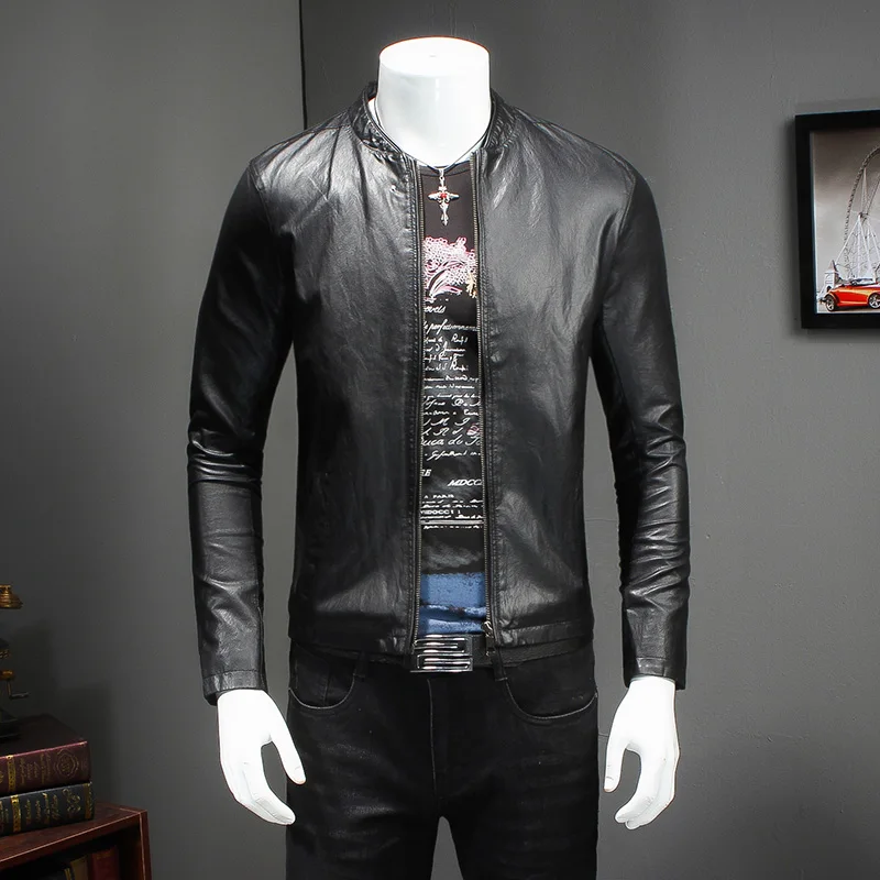 Vente 2018 Cuir Nouveau De Hm Mode Hommes En Veste Printemps Marque qaCOvwxR4