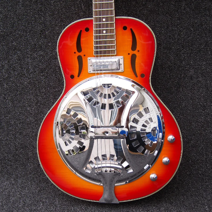 Giggle resonator jazz hollow body sunburst China Electric Bass