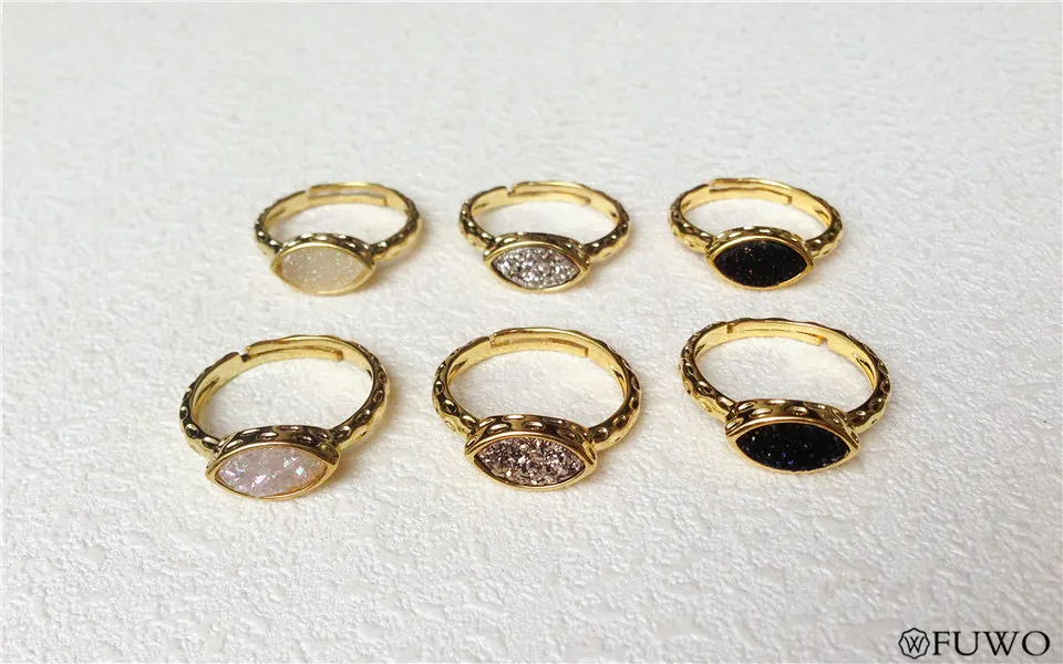 Aura Druzy Rings 7