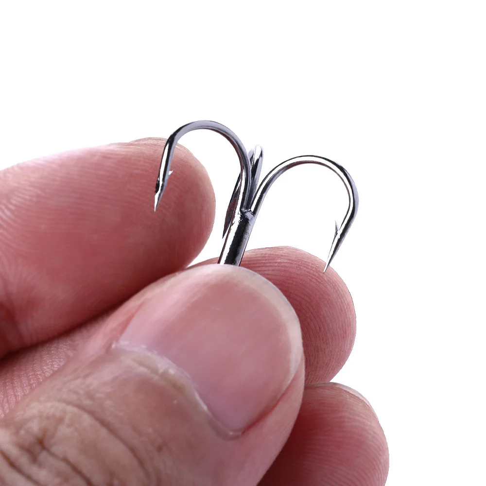 

New 20pcs Carbon Steel Anchor Hook 4#6#8#10# Sea Fishing Hooks Sharp Treble Hook Peche Fish Fishing Tackle Fishhook Gear
