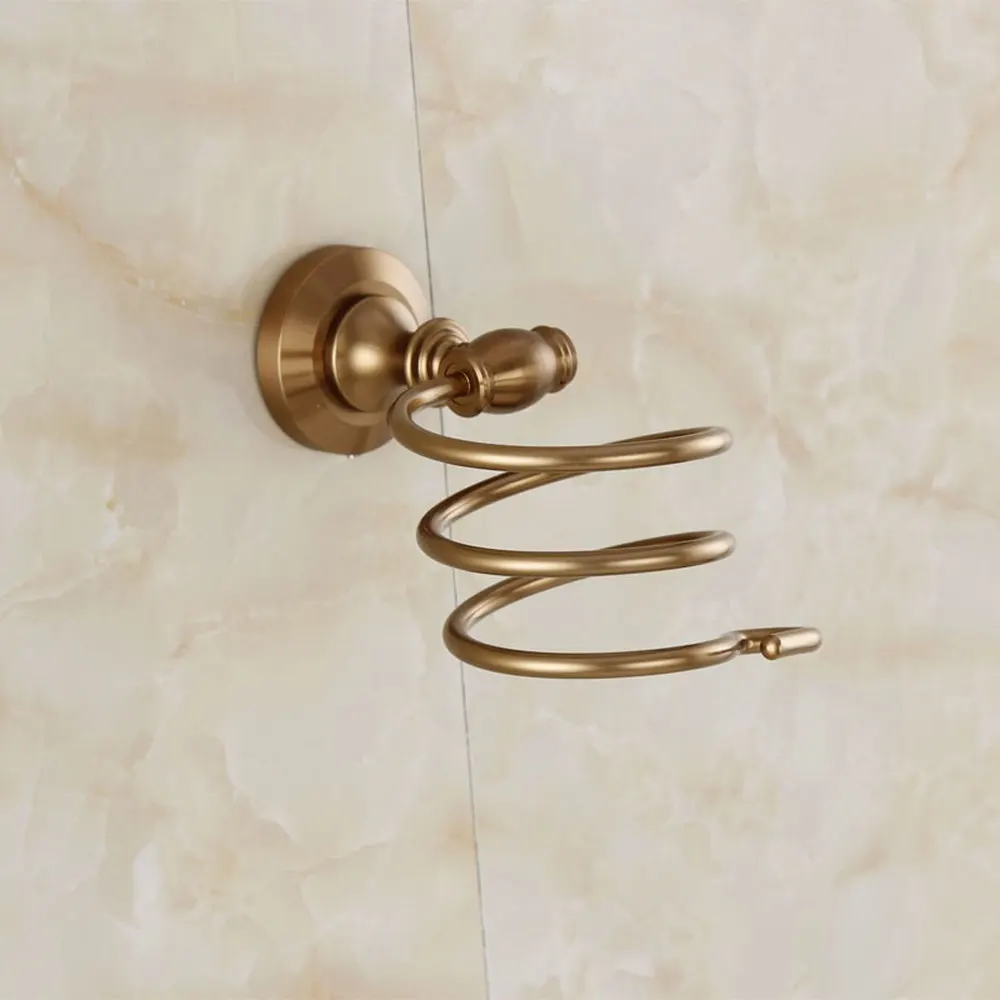 Европейский пространство Алюминий имитация волосы бронзового цвета сушилка стойки подвесная полка для ванной рамки wx6211133