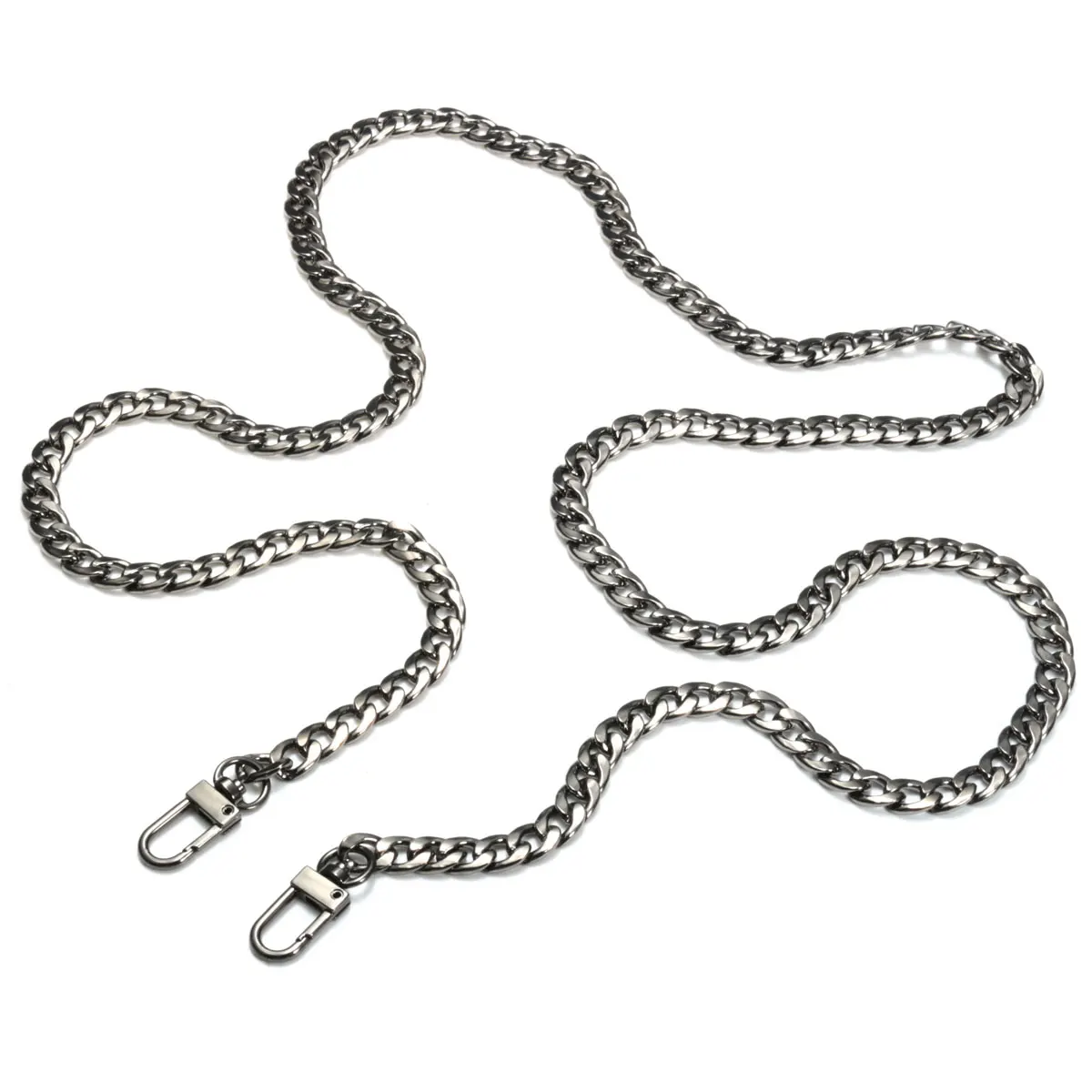Gold Silver Black 120cm Stainless Steel Purse Strap Chain Bag Strap Handle Shoulder Belt Handbag Bag Strap Metal Replacement Gold Silver Black 120cm Stainless Steel Purse Strap Chain Bag Strap Handle Shoulder Belt Handbag Bag Strap Metal Replacement