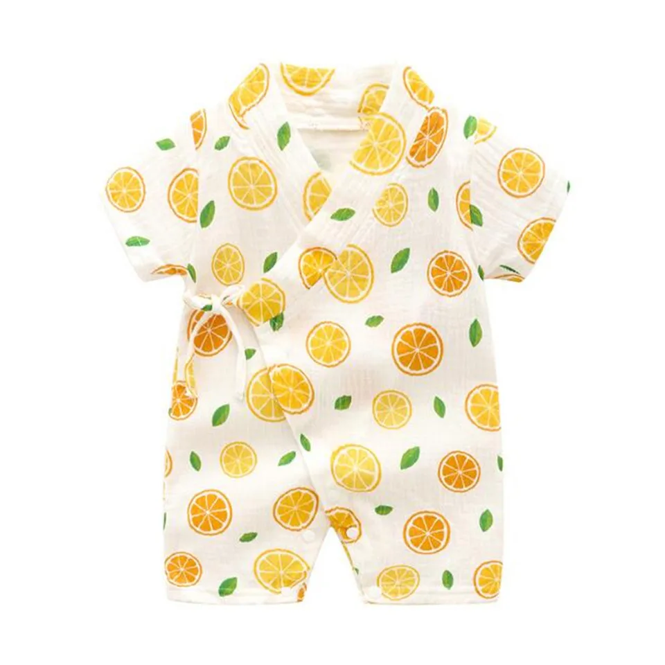 2019 New Japanese Baby Clothes Baby Rompers Cotton Kimono Summer Baby