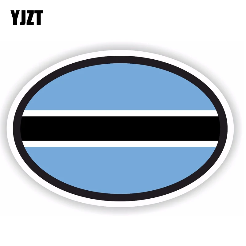 YJZT 13.8CM*9.2CM Creative Botswana Flag Car Sticker Motorcycle Body Decal 6-1711 | Автомобили и мотоциклы