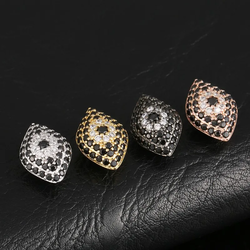 

Kang hua 2019 personality Trend Micro Pave Zircon Copper 4 Color Eye model Jewelry DIY Handmade charming Bracelet Accessories