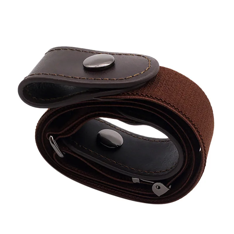 Invisible Lazy Buckle-Free Elastic Waist Belt Stretchy Women Men Jeans Pants Dress Waistband Adjustable No Hassle 40JA3020