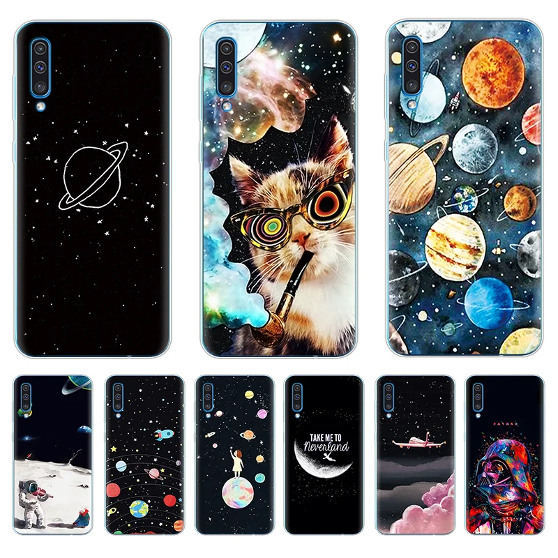 For Samsung A50 Case a50 Silicone Soft Back Cover For Para Samsung Galaxy A50 6.4'' TPU Space astronaut Thin Protective 2019 For Samsung A50 Case a50 Silicone Soft Back Cover For Para Samsung Galaxy A50 6.4'' TPU Space astronaut Thin Protective 2019
