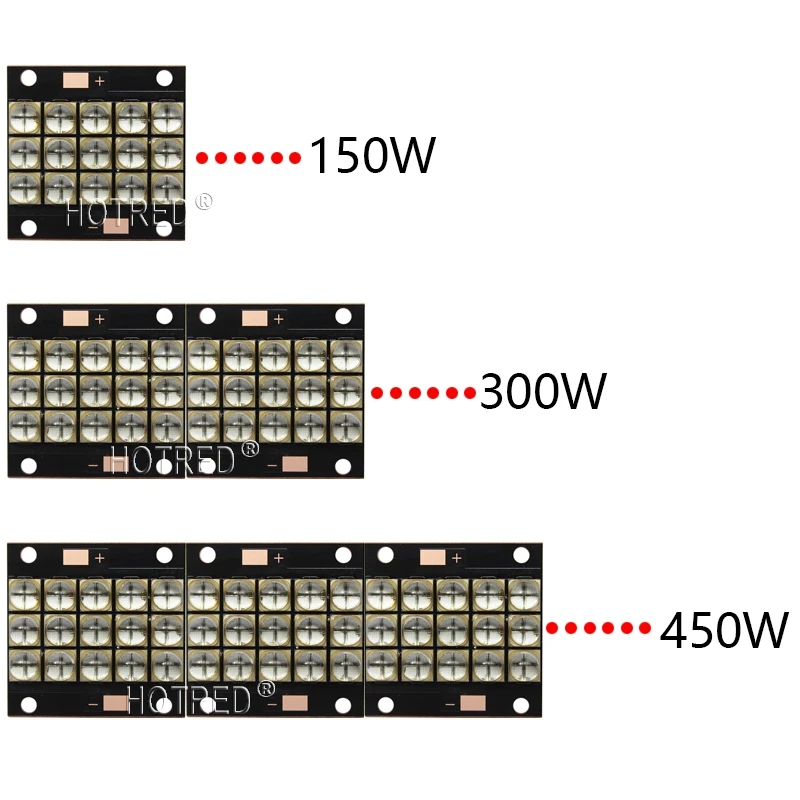 150 Вт 300 Вт 450 Вт УФ фиолетовый светодиодный ультрафиолетовые лампы Chips365nm 385nm 395nm 405nm 410Nm модуль COB Медь PCB для 3d принтера DIY