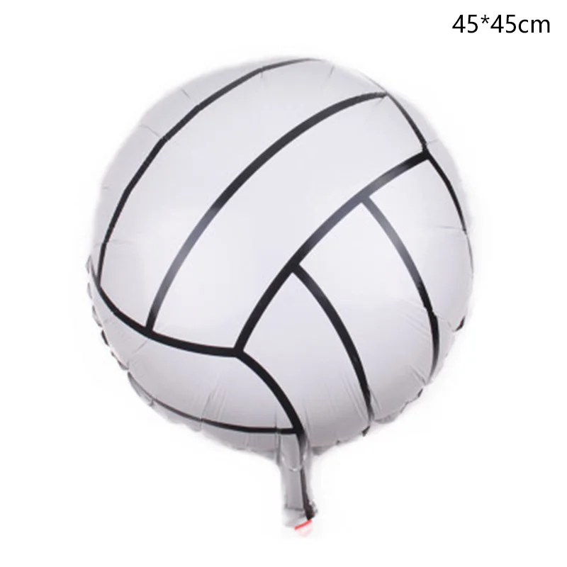 1 шт. 18 дюймов футбол баскетбол волейбол Фольга Воздушный шар с футбольным мячом, металлический полиэфирный шар украшения на вечеринку дня рождения поставки - Цвет: G
