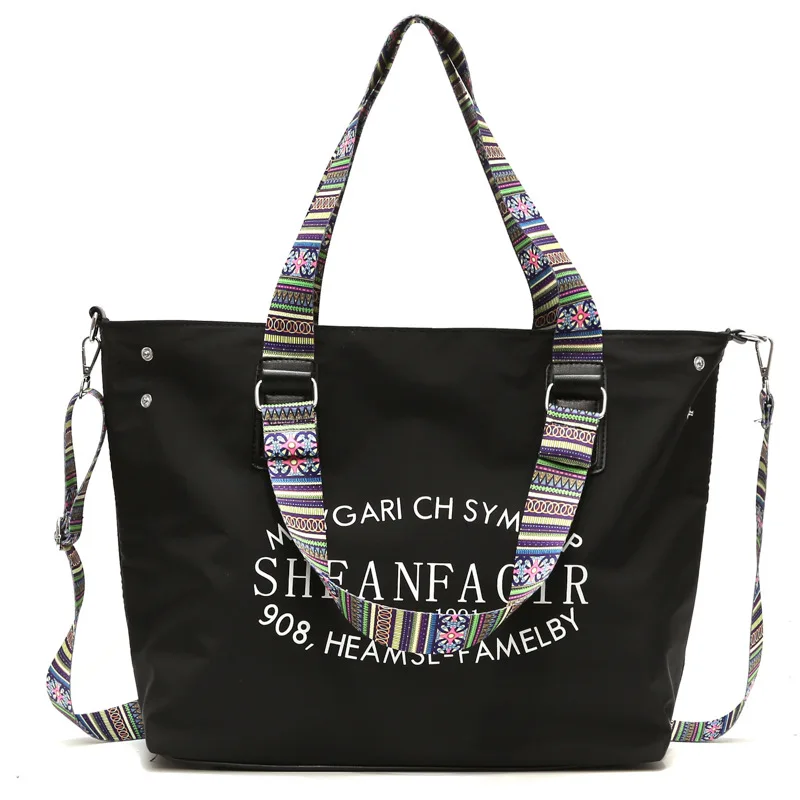 

Famous Designer Brand Women Nylon Handbags Large Capacity Shopping Bag High Quality Big Casual Tote Bag Soft Bolsas