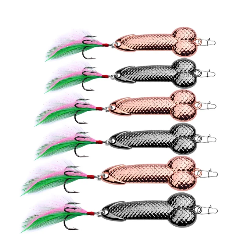 

Fishing Lure Metal Fishing Bait Treble Hook Hard Lures 31.5-54mm Artificial Bait in Ocean Boat Fishing or Reservoir Pond