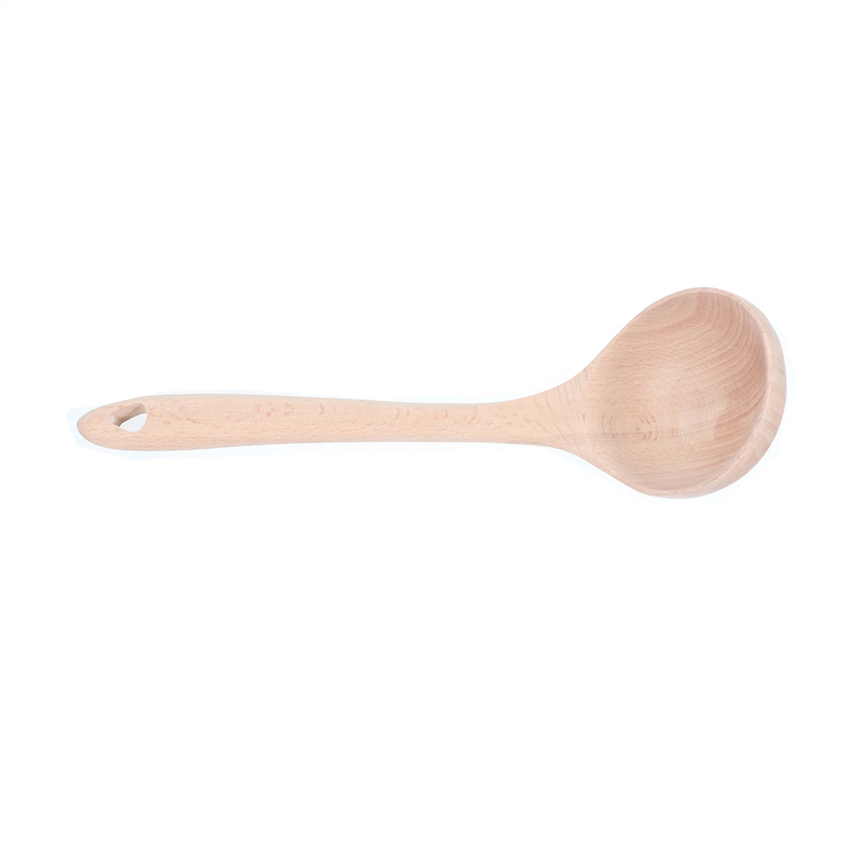 

1PC Large Natural Beech Wood Spoon Soup Ladle with Long Handle Hot pot spoon Rice spoon kitchen tableware