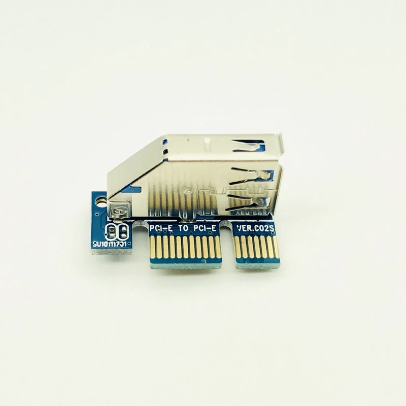 Nuevo en la tarjeta PCI Express adaptador USB 3,0 fondos componentes de PC extensor PCIE Riser PCI-E tarjeta Riser PCI E elevador para tarjeta de vídeo