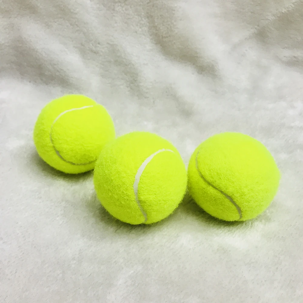 3PCS Rubber Tennis Balls Professional High Resilience Tennis Ball