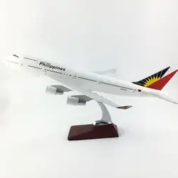 45-47 см Филиппины Airlines Boeing 747 1:150 сплава модели самолетов Коллекция Модель Игрушечные лошадки Подарки бесплатная экспресс-EMS/ DHL/доставки