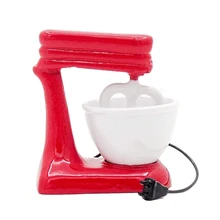 Odoria 1:12 миниатюрный старомодный красный Миксер с чашей Metall кукольный домик кухонные аксессуары